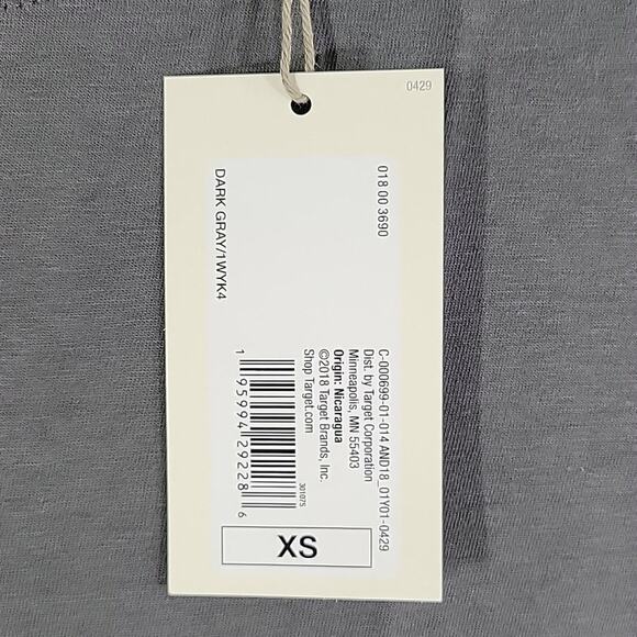 A New Day Lightweight Short Sleeve Tee, 3 Pack, Sz XS, Dark Gray, NWT - Picture 4 of 7